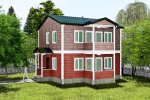 115  m² İki Katlı Prefabrik Ev  