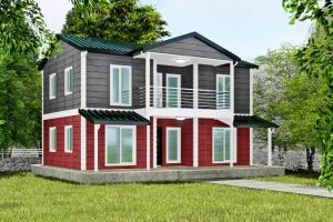 Kalyara 158 m² İki Katlı Prefabrik Ev
