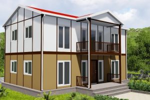 Moğola 145 m² İki Katlı Prefabrik Ev