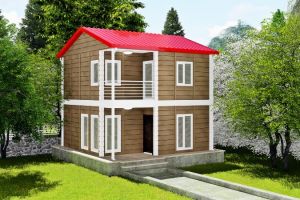 Garziya 80 m² İki Katlı Prefabrik Ev