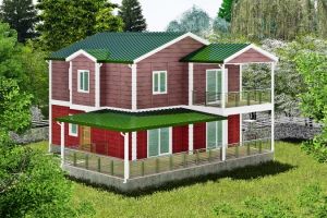 192 m² İki Katlı Prefabrik Ev