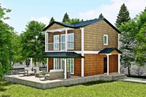 130 m² İki Katlı Prefabrik Ev