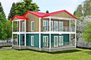 168 m² İki Katlı Prefabrik Ev 